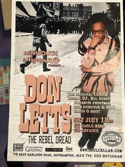 The Clash - Don Letts Original Clash DJ Poster