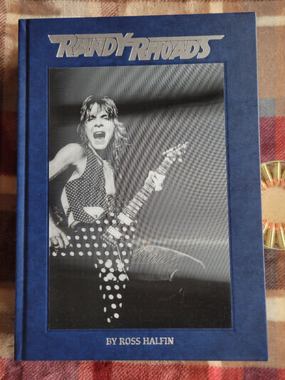 "RANDY RHOADS" BY ROSS HALFIN, OZZY OSBOURNE AUTOGRAPHED ARTISTE COPY, RUFUS PUB