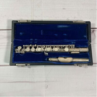 Artley Vintage Piccolo Silver Plated with Original Hard Case Musical Instrument