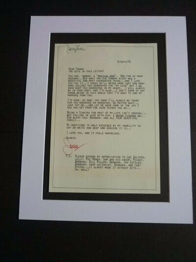 14x11 a4 Official Reproduction Frank sinatra poster dear frank letter magical ma