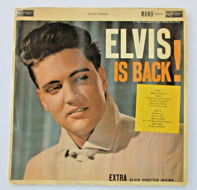 Elvis Presley -SIGNED ''Elvis is Back'' LP Mono RCA - Signed Twice --Mega Rare