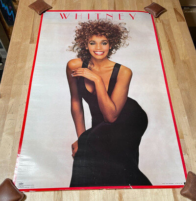 Whitney Houston 1987 Poster Original Retro Winterland Productions Nippy