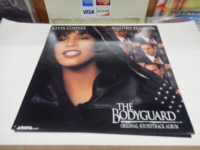 BODYGUARD WHITNEY HOUSTON KEVIN COSTNER RARE! Promo Poster Flat ORIGINAL VINTAGE