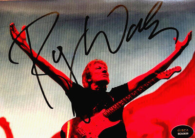 Roger Waters [PINK FLOYD] Signed 7x5 inch Authentic Original Autograph w/COA