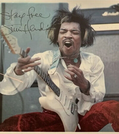 Jimi Hendrix, "Stay Free" Autographed Photo