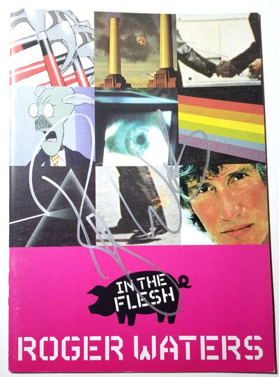 Roger Waters Pink Floyd SIGNED In The Flesh Souvenir Program JSA LOA Autograph