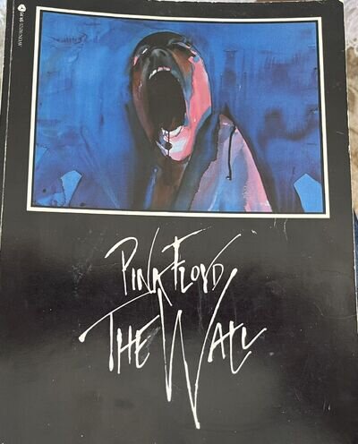 1982 Pink Floyd The Wall Book 1st Print / Alan Parker Autographed Flyer