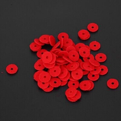 90x Piano Ring Gaskets Wool Small Red Tuning Tool Accessories 1mm Thickness