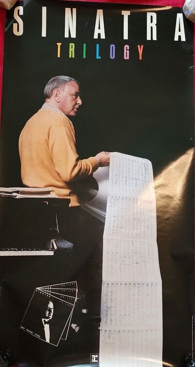 Frank Sinatra 1980 Reprise Trilogy Poster Past, Present, Future Poster 39"x21"