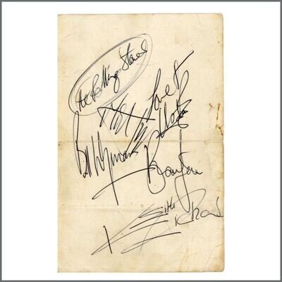 The Rolling Stones 1960s Brighton Autographs (UK)