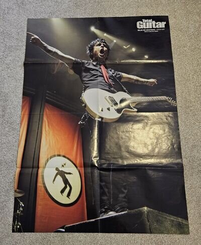 Green Day Billie Joe Armstrong Total Guitar Original Poster RARE! Chords Reverse