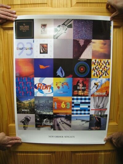 New Order Poster Album Singles Joy Division