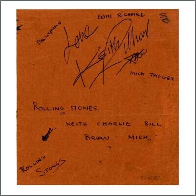 The Rolling Stones 1963 Keith Richard Autograph (UK)