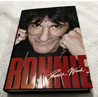 ROLLING STONES RONNIE WOOD SIGNED Autograph AUTOBIOGRAPHY Ronnie BECKETT COA