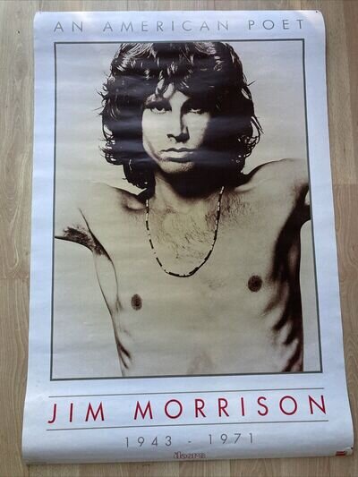 Vintage Poster Jim Morrison An American Poet 1943-1971 Brodsky The Doors 90 X 60