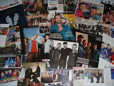 COLDPLAY CHRIS MARTIN Magazine Clippings Cuttings Articles Posters (MUSIC WEEK)