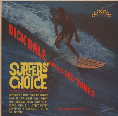 Dick Dale & His Del-Tones - Surfer's Choice BEL LP 1977 (VG+/VG+) Vinyl '