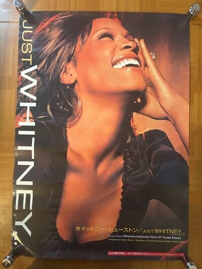 Whitney Houston / JUST WHITNEY 2002 Japan Original Promo Poster B2 20x28in