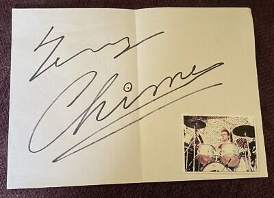 TERRY CHIMES of THE CLASH Hand Signed Autograph with Photo — ‘Original Drummer’