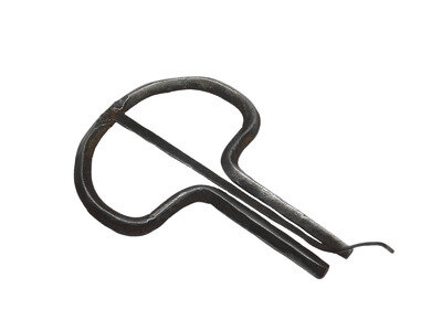 CAST IRON JEW HARP MUSICAL INSTRUMENT MOUTH JAW HARP ANTIQUE