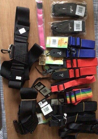 Guitar, Ukulele, Saxophone Straps Job lot 14 In Total