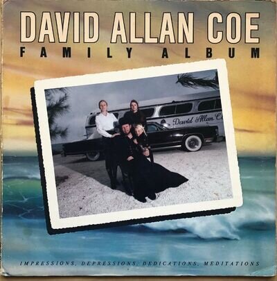 DAVID ALLAN COE FAMILY ALBUM 1978 USA COLUMBIA VINYL LP KC 35306 EX