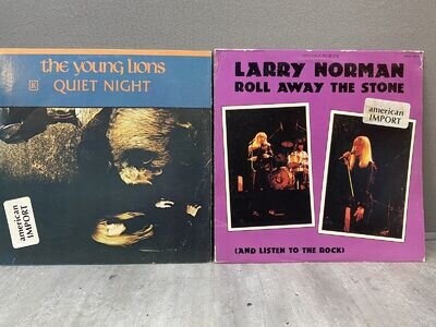 Larry Norman And The Young Lions Quiet Night & Roll Away The Stone Vinyl LPs