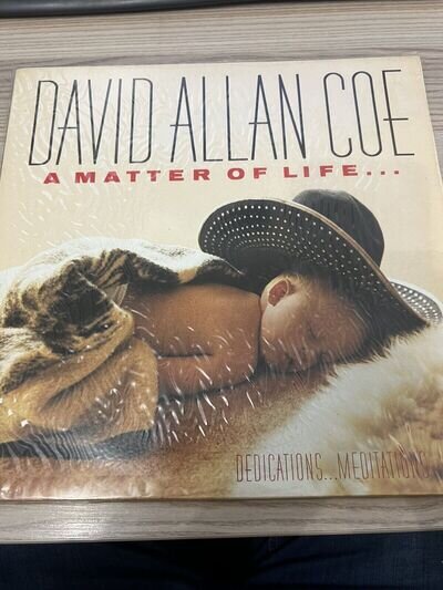 David Allan Coe - A Matter Of Life... And Death - 1987 UK CBS Vinyl LP