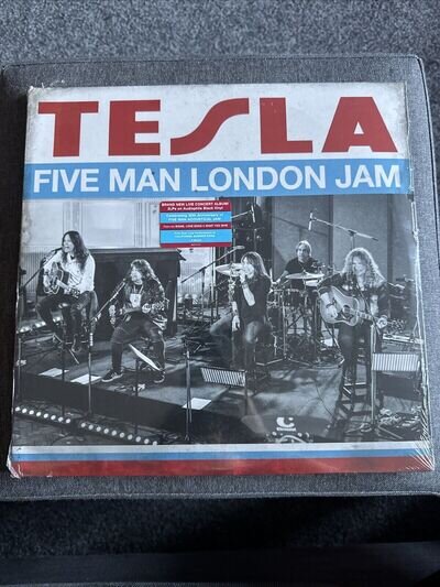 Tesla - Five Man London Jam NEW SEALED DOUBLE BINYL CREASED CORNER