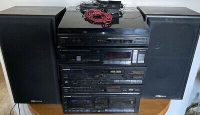 Pioneer Stereo Stack System With Speakers, A-x430, PD-z81m, S-X430, CT-x430w