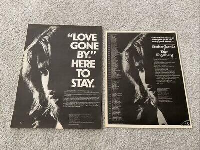 DAN FOGELBERG 1977 NETHER LANDS LP “LOVE GONE BY” ORIGINAL PRINT POSTER TYPE ADS