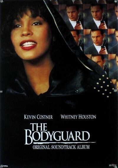 Whitney Houston / The Bodyguard 1992 Japan Original Promo Poster 20x28in