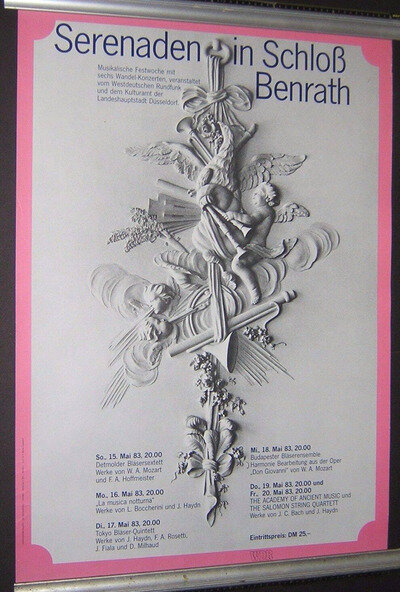 LARGE MUSIC POSTER. CLASSICAL MUSIC CONCERT ORIGINAL GERMAN POSTER. 1983