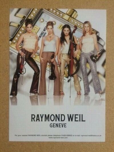 BOND / RAYMOND WEIL Original Vintage A4 Magazine Advert / Poster