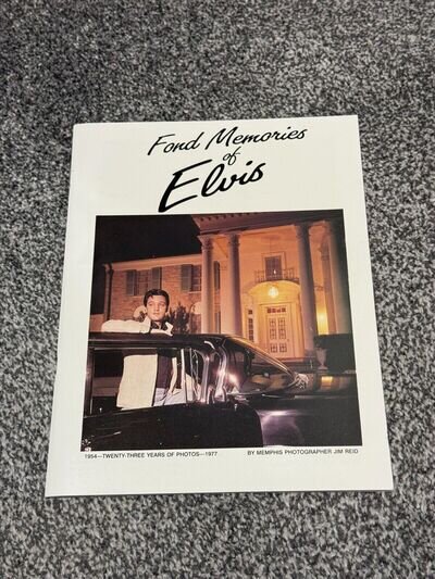 Rare Signed by Jim Reid Fond Memories Of Elvis By Jim Reid - Elvis Presley Book