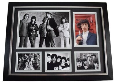 Bill Wyman Signed Autograph framed 16x12 photo display Rolling Stones Music COA