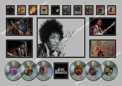 JIMI HENDRIX SIGNED LIMITED EDITION AUTOGRAPH A4 PHOTO PRINT MEMORABILIA