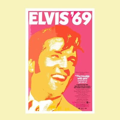 ELVIS PRESLEY '69 The Trouble With Girls Film Poster