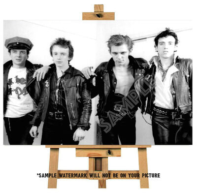 THE CLASH CANVAS PICTURE #3 THE CLASH PUNK BAND FRAMED CANVAS WALL ART PICTURE