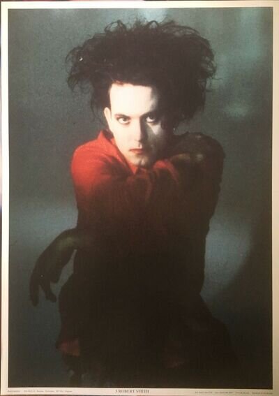 The Cure Robert Smith Red Shirt Rare UK Import Poster 23.5 x 33