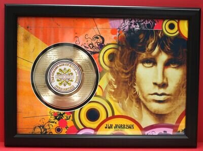 The Doors 2 Poster Art Wood Framed 45 Gold Record Display C3