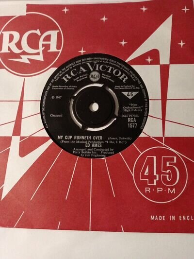 Ed Ames - My Cup Runneth Over (RCA 1577) EX Vinyl Record 7"