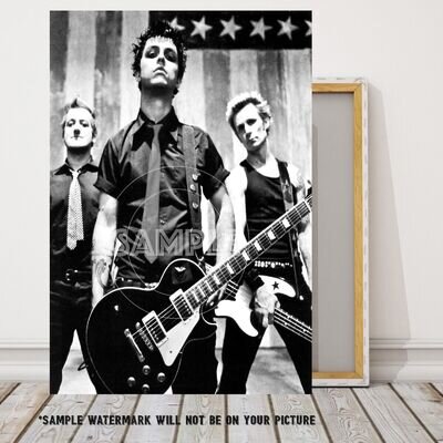 GREEN DAY FRAMED CANVAS PICTURE #3 GREEN DAY PUNK ROCK MUSIC CANVAS PICTURE