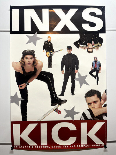 Poster: INXS: Kick (1987): Atlantic CD LP promo music original 20x30