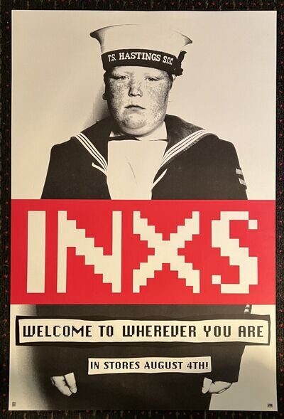 INXS Welcome to Wherever You Are 24x36 record store promo poster 2sided 1992 POP