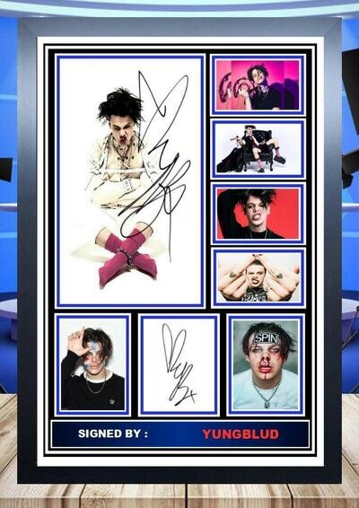 (396) yungblud signed photograph framed/unframed (reprint *** *****