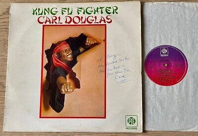 CARL DOUGLAS KUNG FU FIGHTER SIGNED LP PYE (1973) A1 B1 ENGLAND NORTHERN SOUL