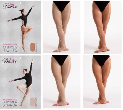 Silky Intermediate Shimmer Full Footed & Stirrup Footed Dance Tights 60 Denier