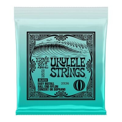 Ukulele Strings Ernie Ball Concert Soprano Black 2326