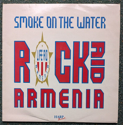 Rock Aid Armenia – Smoke On The Water (1989 Vinyl 12") EX/EX